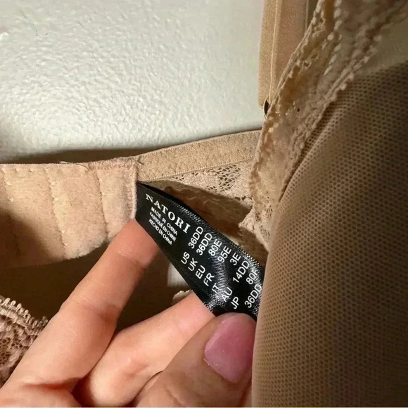 Natori Womens Feathers Contour  Plunge Bra 36DD - Picture 5 of 7